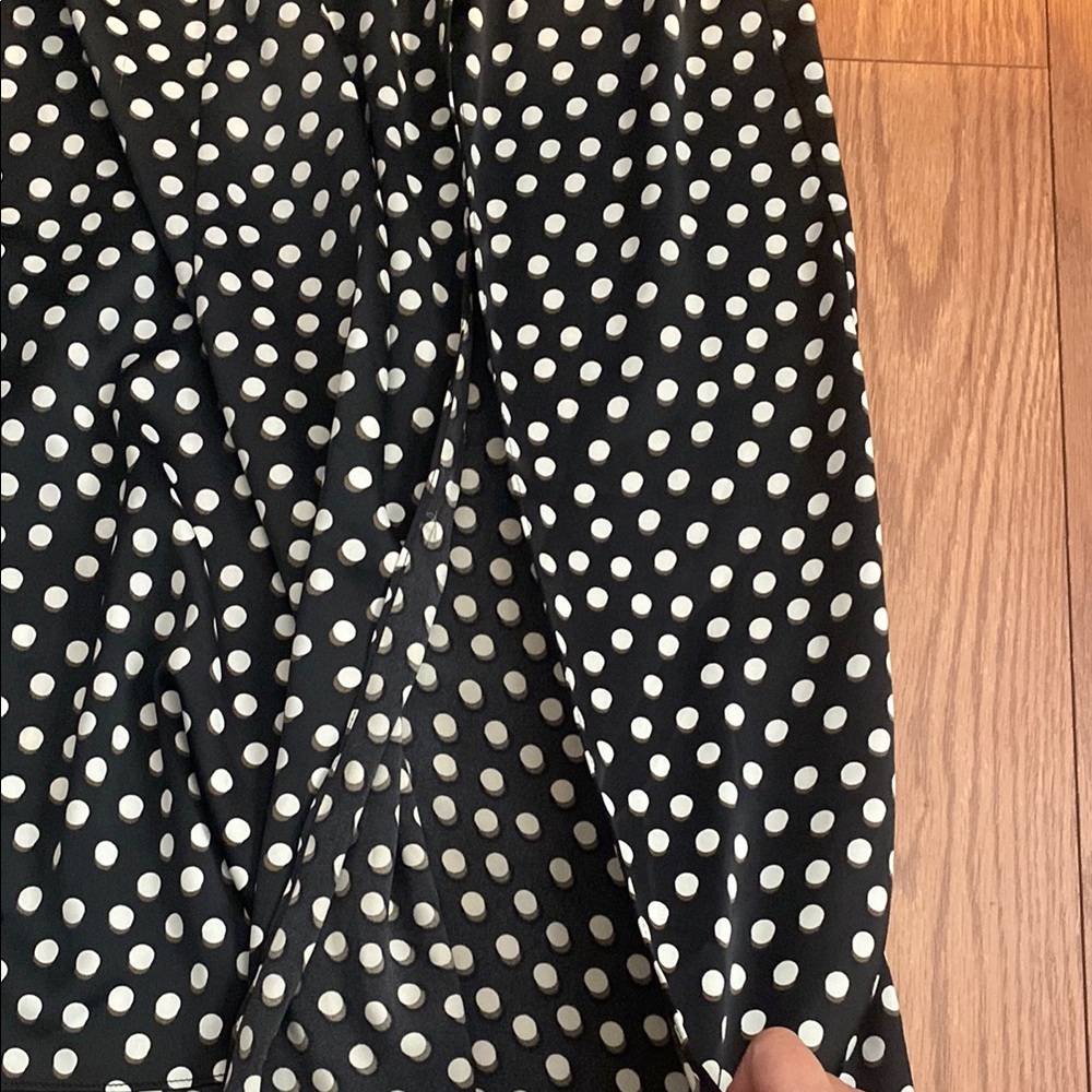 Polka Dot Black and White Dress - Picture 3 of 6